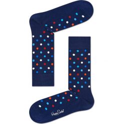 Happy Socks - Skarpety Dot. Niebieskie skarpetki męskie marki Happy Socks, z bawełny. Za 39,90 zł.