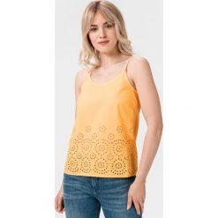 Vero Moda Halo Podkoszulek Żółty. Żółte podkoszulki damskie Vero Moda, m, bez wzorów, z bawełny, bez kołnierzyka. Za 109,95 zł.