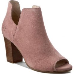 Botki BRONX - 33926-H-1697 Dusty Pink 1697. Czerwone buty zimowe damskie marki Bronx, z materiału, na obcasie. W wyprzedaży za 219,00 zł.