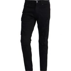 Hollister Co. Jeansy Slim Fit saturated black destroy. Czarne jeansy męskie Hollister Co. Za 249,00 zł.
