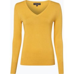 Marie Lund - Sweter damski, żółty. Żółte swetry klasyczne damskie marki Marie Lund, l, z dzianiny. Za 129,95 zł.