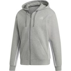 Bluza adidas Must Haves 3-Stripes szara EB5281. Szare bluzy męskie Adidas, m, w paski, z bawełny, klasyczne, z kapturem. Za 259,00 zł.