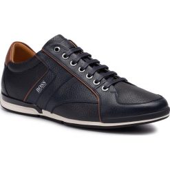 Sneakersy BOSS - Saturn 50417392 10208769 01 Dark Blue 401. Niebieskie sneakersy męskie Boss, na co dzień, bez wzorów, ze skóry ekologicznej, eleganckie, bez zapięcia. Za 749,00 zł.