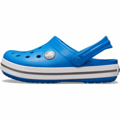 Crocs buty chłopięce Crocband Clog K Bright Cobalt/Charcoal 204537-4JN-J5, 37-38 niebieskie. Szare sandały chłopięce Crocs, z paskami. Za 169,00 zł.