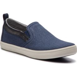 Tenisówki GEOX - U Halver E U923AE 01354 C4002 Navy. Niebieskie półbuty męskie Geox, bez wzorów, z gumy, bez zapięcia. W wyprzedaży za 199,00 zł.