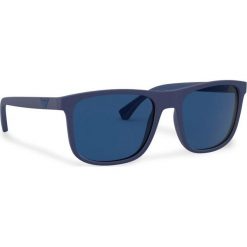 Okulary przeciwsłoneczne Emporio Armani 0EA4129 575480. Niebieskie okulary przeciwsłoneczne męskie Emporio Armani. W wyprzedaży za 409,00 zł.
