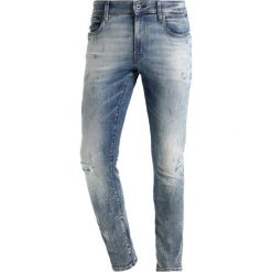 GStar 3301 DECONSTRUCTED SUPER SLIM Jeansy Slim Fit blue denim. Niebieskie jeansy męskie relaxed fit G-Star. W wyprzedaży za 363,30 zł.