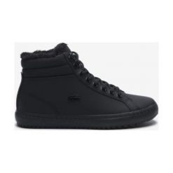 Lacoste Tenisówki Czarny. Czarne trampki i tenisówki damskie Lacoste, bez wzorów, ze skóry, bez zapięcia. Za 602,95 zł.