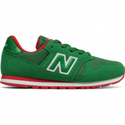 New Balance YC373GR. Zielone buciki niemowlęce marki New Balance, z materiału. Za 249,99 zł.