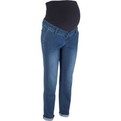 Dżinsy ciążowe BOYFRIEND, "ultra-soft", jedwabiście miękkie bonprix niebieski. Niebieskie jeansy damskie bonprix, z jeansu. Za 89,99 zł.
