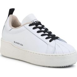 Sneakersy BLAUER - S0MADELINE07/LER White. Białe półbuty damskie Blauer, ze skóry. W wyprzedaży za 339,00 zł.