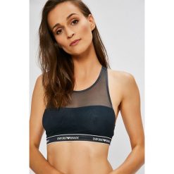 Emporio Armani - Biustonosz. Niebieskie biustonosze z paskami marki Emporio Armani, s, z elastanu. W wyprzedaży za 179,90 zł.