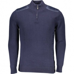 Sweter w kolorze granatowym. Niebieskie golfy męskie marki GALVANNI, l, z okrągłym kołnierzem. W wyprzedaży za 349,95 zł.