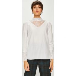Trendyol - Bluzka. Szare bluzki z odkrytymi ramionami Trendyol, l, z bawełny, casualowe, ze stójką. W wyprzedaży za 59,90 zł.