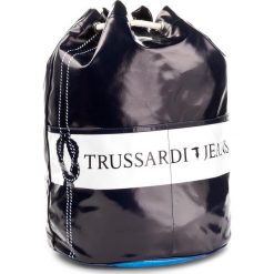 Plecak TRUSSARDI JEANS - Capri 75B00382 U280. Niebieskie plecaki damskie marki Trussardi Jeans, z jeansu. W wyprzedaży za 199,00 zł.