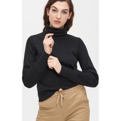 Bluza z golfem - Czarny. Czarne bluzy damskie Cropp, s, bez wzorów, bez rękawów, bez kaptura. W wyprzedaży za 39,99 zł.