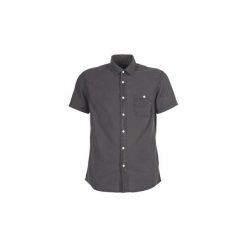 Koszule z krótkim rękawem Quiksilver TIMEBOX. Czarne koszule męskie Quiksilver, s, bez wzorów, bez kołnierzyka, z krótkim rękawem. Za 164,30 zł.