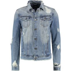 Kurtki męskie bomber: Tigha KYRIN Kurtka jeansowa sky blue ripped