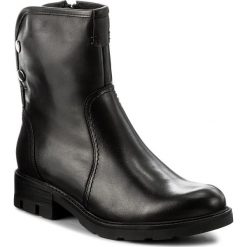 Botki KARINO - 2217/076-M Czarny. Czarne buty zimowe damskie marki Karino, ze skóry, na obcasie. W wyprzedaży za 219,00 zł.