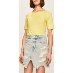 Liu Jo - Spódnica jeansowa. Niebieskie spódniczki damskie Liu Jo, na co dzień, bez wzorów, z bawełny, casualowe, mini, proste. Za 549,90 zł.