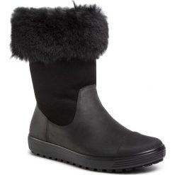 Kozaki ECCO - Soft 7 Tred W 45014351052 Black/Black. Czarne kozaki damskie ecco, ze skóry, bez obcasa, bez zapięcia. Za 739,00 zł.