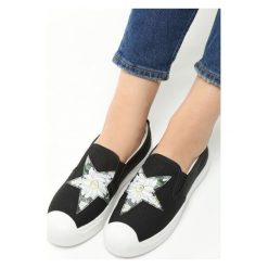 Trampki damskie slip on: Czarne Slip On Nyota