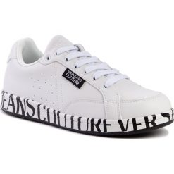 Sneakersy VERSACE JEANS COUTURE - E0YUBSB7 71247 003. Białe sneakersy męskie Versace Jeans Couture, na co dzień, bez wzorów, z jeansu, bez zapięcia. Za 799,00 zł.