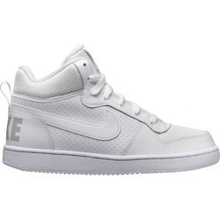 Buty Nike Court Borough Mid (GS) (839977-100). Szare buty dziewczęce sportowe Nike, na jesień, bez wzorów, ze skóry, bez zapięcia, nike court. Za 179,99 zł.