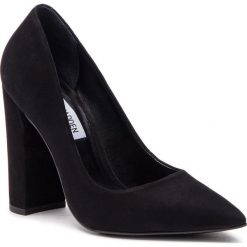 Półbuty STEVE MADDEN - Prance Heel SM11000320-03003-014 Black Nubuck. Czarne półbuty damskie Steve Madden, bez wzorów, ze skóry ekologicznej, bez obcasa, na obcasie, bez zapięcia. Za 479,00 zł.