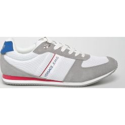 Versace Jeans - Buty. Białe buty sportowe męskie Versace Jeans, z jeansu, na sznurówki. W wyprzedaży za 359,90 zł.