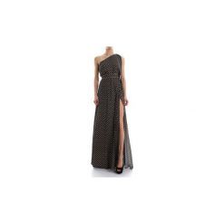 Sukienki długie Elisabetta Franchi AB26781E2. Czarne sukienki damskie Elisabetta Franchi, bez wzorów, bez kołnierzyka, bez rękawów, długie. Za 1312,15 zł.