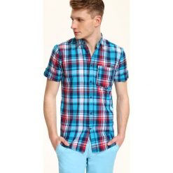 Koszule męskie: KOSZULA KRÓTKI RĘKAW MĘSKA SLIM FIT