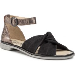 Sandały FLY LONDON - Cofafly P501167000 Blk/Bronze/Blk. Czarne klapki damskie Fly London, bez wzorów, ze skóry, bez obcasa. W wyprzedaży za 299,00 zł.