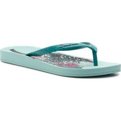 Japonki IPANEMA - Anat Teams VIII F 82520 Green/Green/Pink 23575. Zielone klapki damskie marki Ipanema, bez wzorów, z tworzywa sztucznego, bez obcasa. Za 59,99 zł.