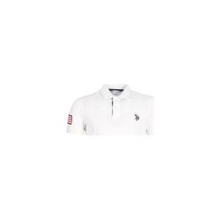Koszulki polo z krótkim rękawem U.S Polo Assn. MATEU USA POLO. Białe koszulki męskie U.S. Polo Assn., s, bez wzorów, z krótkim rękawem. Za 349,00 zł.