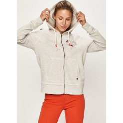 Mustang - Bluza. Szare bluzy damskie Mustang, s, z aplikacjami, z elastanu. W wyprzedaży za 89,90 zł.