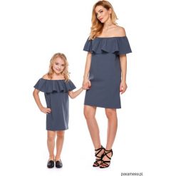 Sukienki dziewczęce: Sukienka dziewczęca mama i córka LD9/1