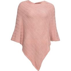 Poncho bonprix stary jasnoróżowy. Różowe żakiety damskie bonprix, w paski. Za 64,99 zł.