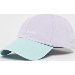 Tommy Jeans - Czapka. Fioletowe czapki damskie z bawełny. W wyprzedaży za 69,90 zł.