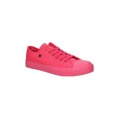 Buty Big Star TRAMPKI V27495. Różowe trampki i tenisówki damskie marki BIG STAR, bez wzorów, bez zapięcia. Za 59,99 zł.