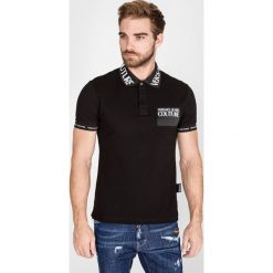 Versace Jeans Couture Polo Koszulka Czarny. Czarne podkoszulki męskie Versace Jeans Couture, xl, bez wzorów, z bawełny, bez rękawów. Za 657,95 zł.