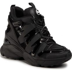 Sneakersy MICHAEL MICHAEL KORS - Issa Trainer 43R0ISFS4D Black. Czarne półbuty damskie MICHAEL Michael Kors, z zamszu. Za 969,00 zł.