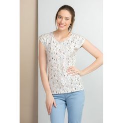 T-shirt z geometrycznym wzorem. T-shirty damskie Monnari, uniwersalny, bez wzorów, bez kołnierzyka. Za 23,97 zł.