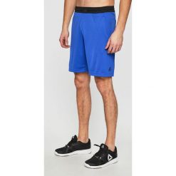 Reebok - Szorty. Niebieskie spodenki sportowe męskie Reebok, s, bez wzorów, z poliesteru, sportowe. W wyprzedaży za 99,90 zł.