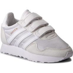 Buty adidas - Haven Cf C CM8035 Ftwwht/Ftwwht/Vinwht. Białe półbuty dziewczęce Adidas, na rzepy. W wyprzedaży za 199,00 zł.