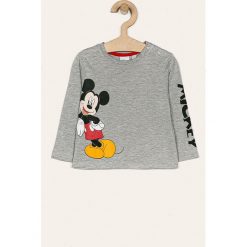 Blukids - Longsleeve dziecięcy 74-98 cm. Szare t-shirty chłopięce Blukids, z nadrukiem, z bawełny, z długim rękawem. Za 49,90 zł.