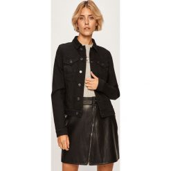 Tommy Jeans - Kurtka jeansowa. Czarne kurtki damskie Tommy Jeans, s, bez wzorów, z elastanu, krótkie. Za 429,90 zł.