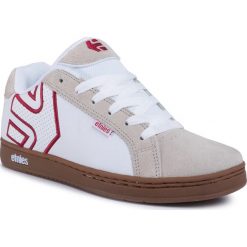 Sneakersy ETNIES - Fader 4101000203 White/Tan. Brązowe sneakersy męskie Etnies, bez zapięcia. W wyprzedaży za 259,00 zł.