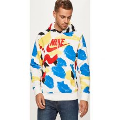 Nike Sportswear - Bluza. Białe bluzy męskie Nike Sportswear, s, bez wzorów, z bawełny, z kapturem, bez rękawów, z kapturem. Za 239,90 zł.