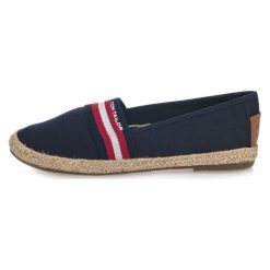 Tom Tailor Espadryle Damskie 38 Ciemny Niebieski. Niebieskie espadryle damskie Tom Tailor, w paski, bez obcasa. Za 199,00 zł.